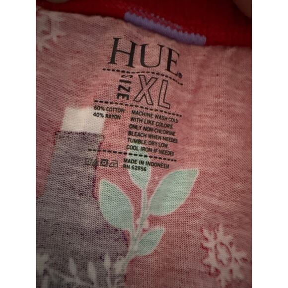 Brand New Hue Women's Size XL Ankle Length Cherry Wine Print Sleep Lounge Pants - Picture 8 of 8